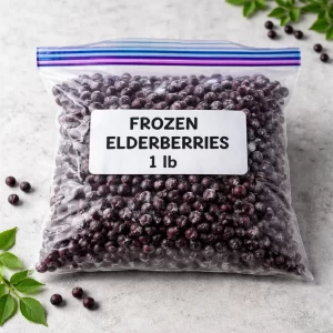 Frozen Elderberries - 1lb Freezer Bag